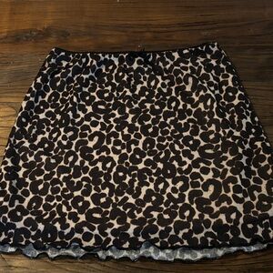 Leopard Print Skirt